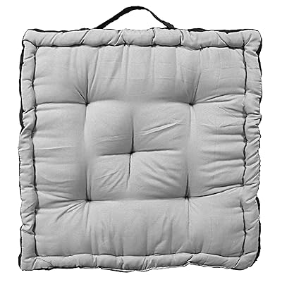 Kuber Industries Grey Cushion Seat Pads Chair With Pillow Kuber