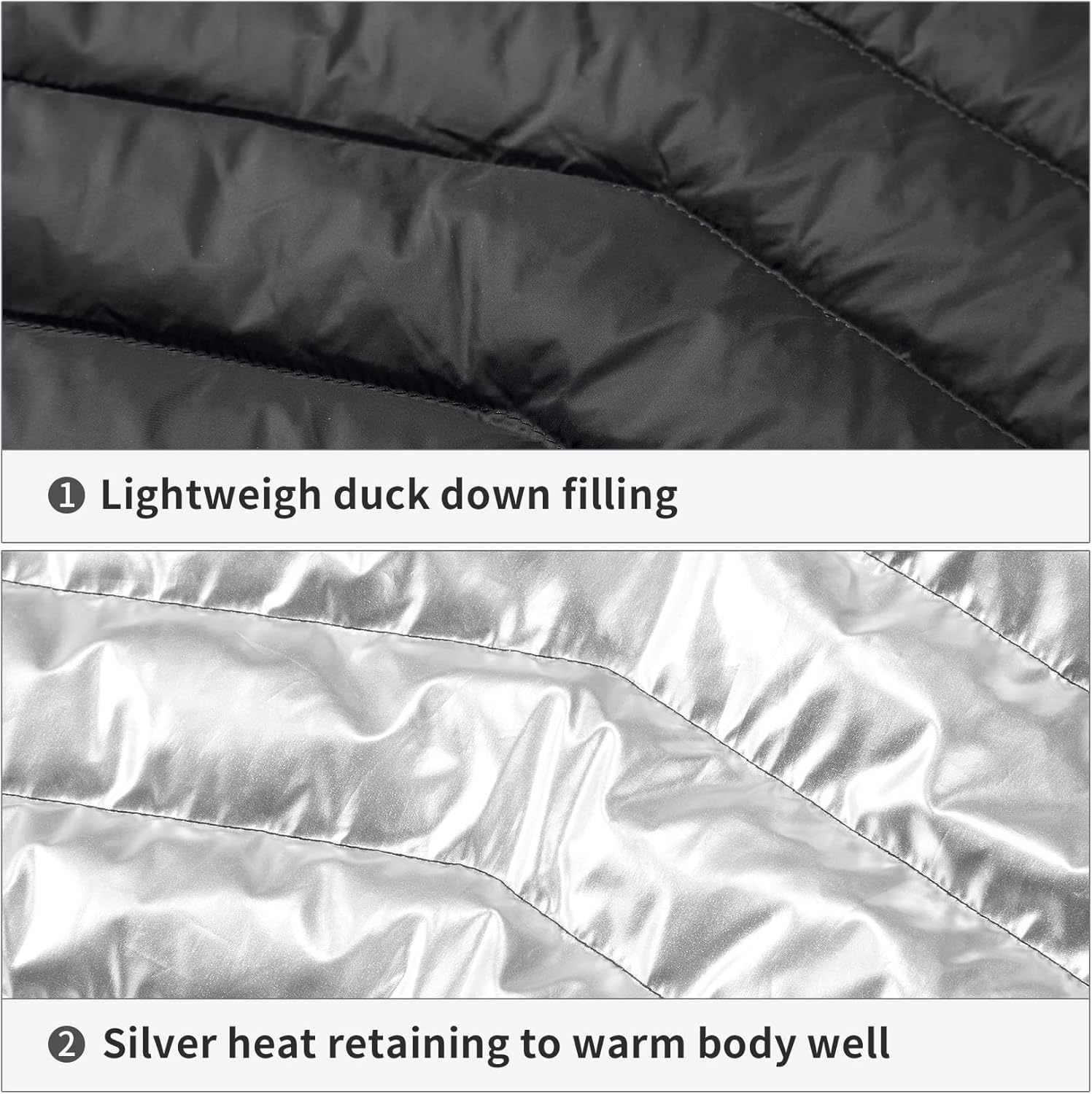 CAMEL CROWN Men Packable Down Jacket Hooded Lightweight Puffer Insulated Coat for Travel Outdoor Hiking - Image 5