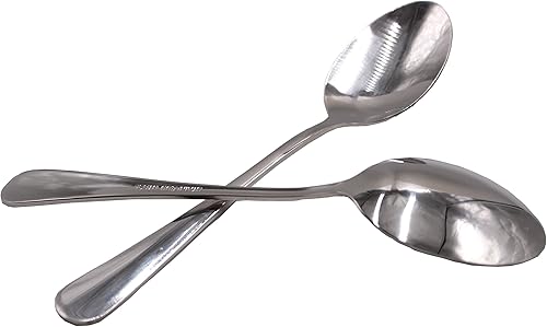 Miniatura 2 de Paquete de 15 cucharaditas de acero inoxidable extrafinas de 6.7 pulgadas, difícil de doblar, color plateado