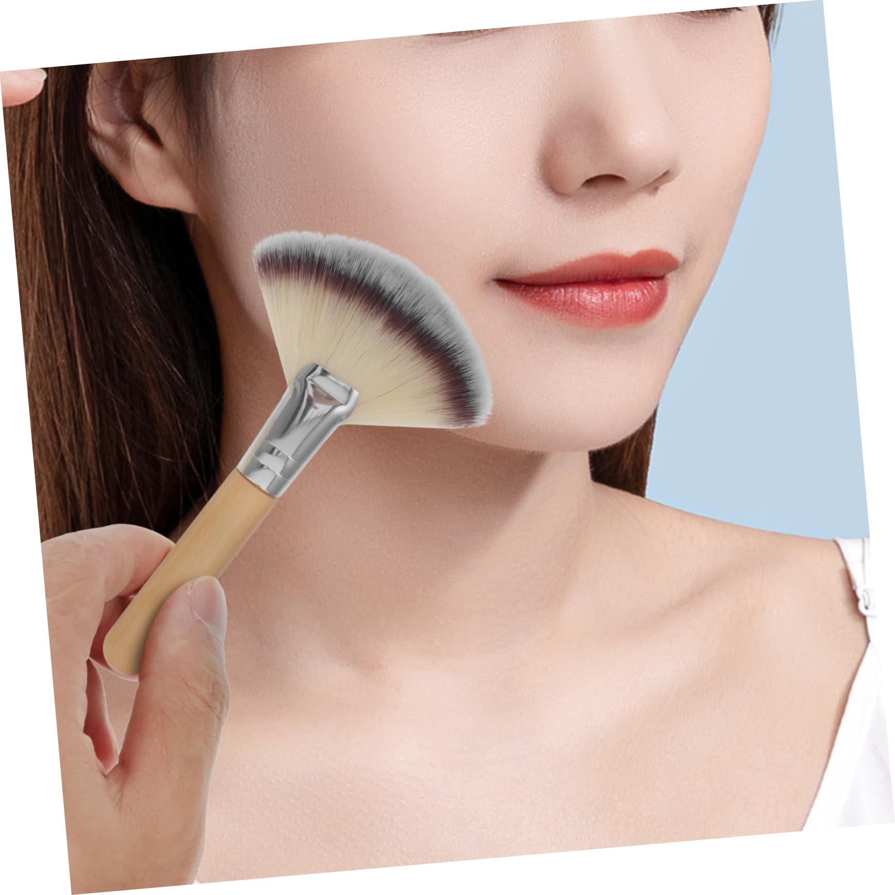 FRCOLOR 20pezzi Per Per Fard e Illuminante Professionali Per Makeup Setole Morbide e Densità