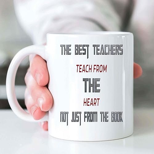 Miniatura 6 de Teacher Appreciation Gift - Reminding the Importance Of Heart-based Learning - Gift for Teachers - 11 Oz White Ceramic Coffee Mug