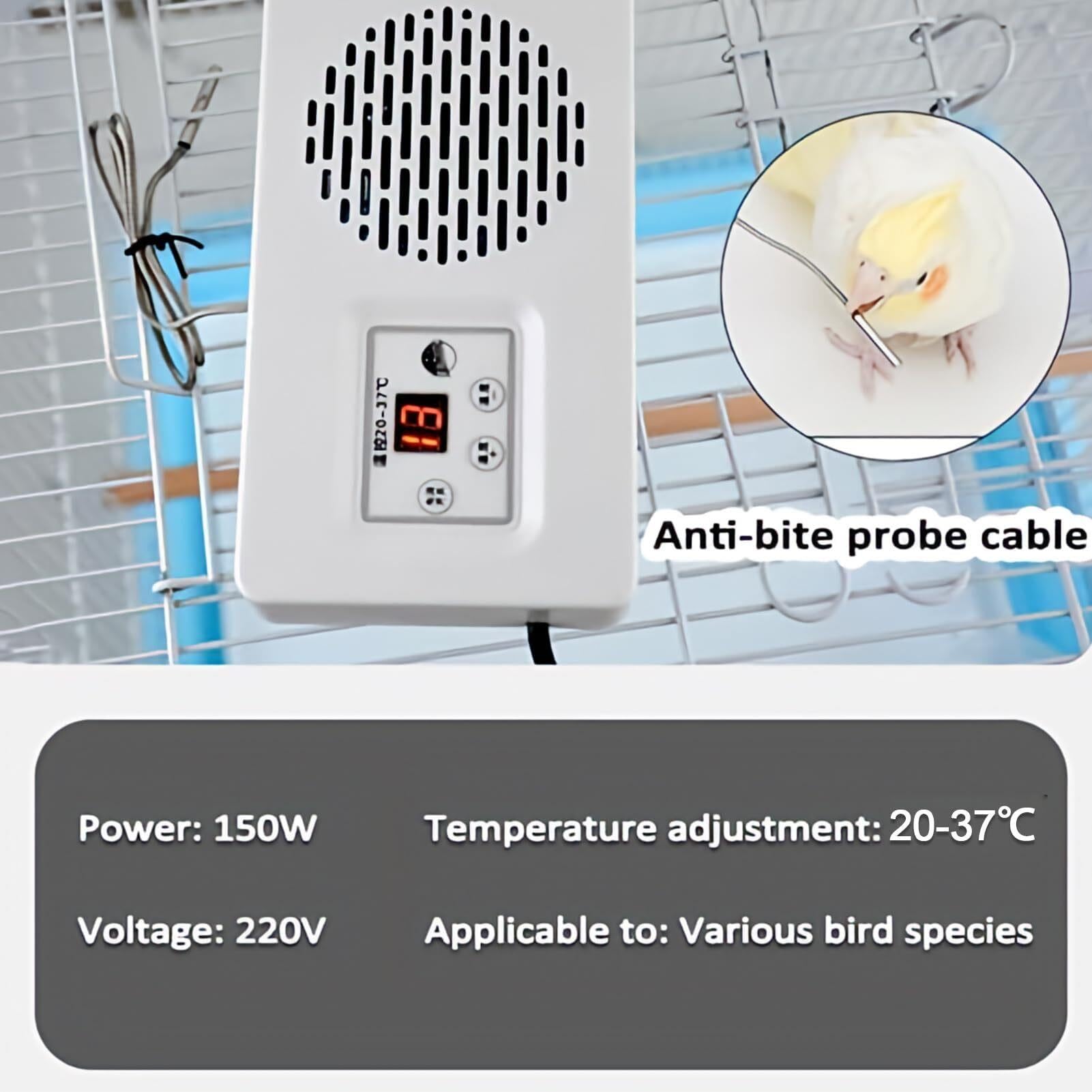 Kompaktowy ogrzewacz dla zwierząt domowych model 150 W