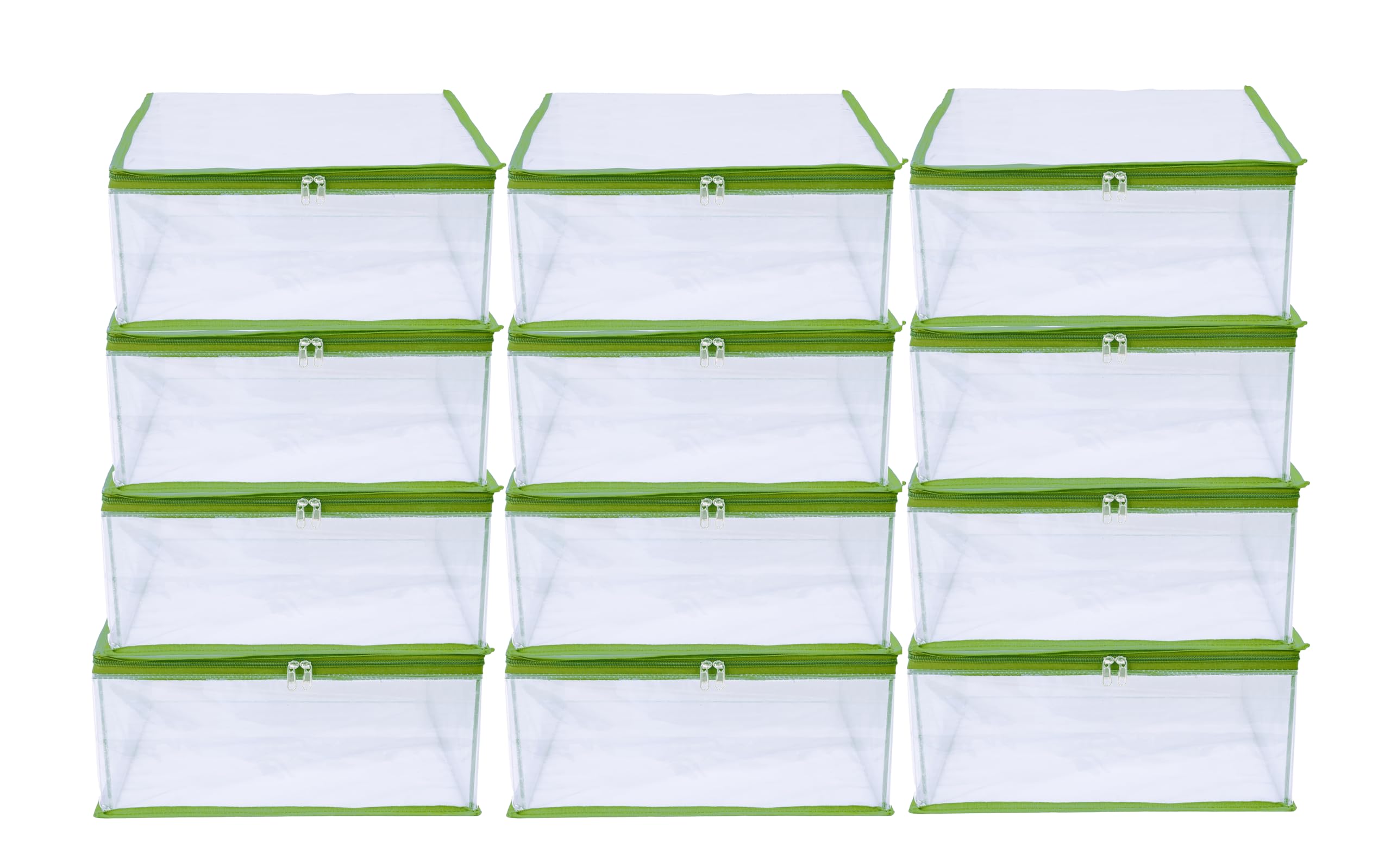 MBW Clothes Organiser for Wardrobe, Saree Covers with zip, Saree Organizer for Wardrobe, Clothes Storage Bag, Saree Bags Storage, Saree Covers for Storage, Transparent (Orange - Pack of 12) (B08FB9W286) Amazon Price History, Amazon Price Tracker