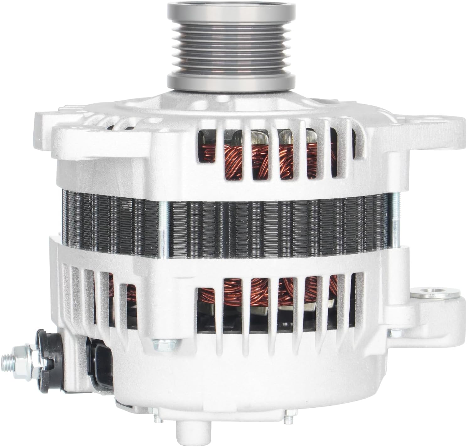 New Alternator for Nissan Altima L4 2.5L 2.5 2002-2006, Sentra 2002 2003 2004 2005 2006, 110Amp, Replace 231008J000, 231008J00A, 231008J00B, 23100ZB000, 23100ZB00A, 400-44053, 13939N