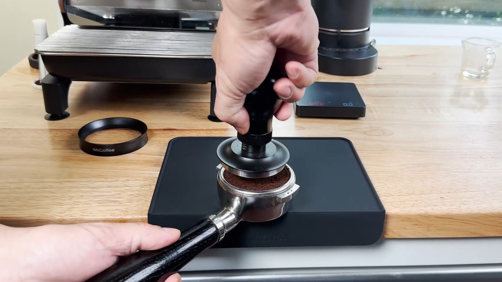 Amazon.com: MiiCoffee Espresso Tamper Mat, Black Silicone Food