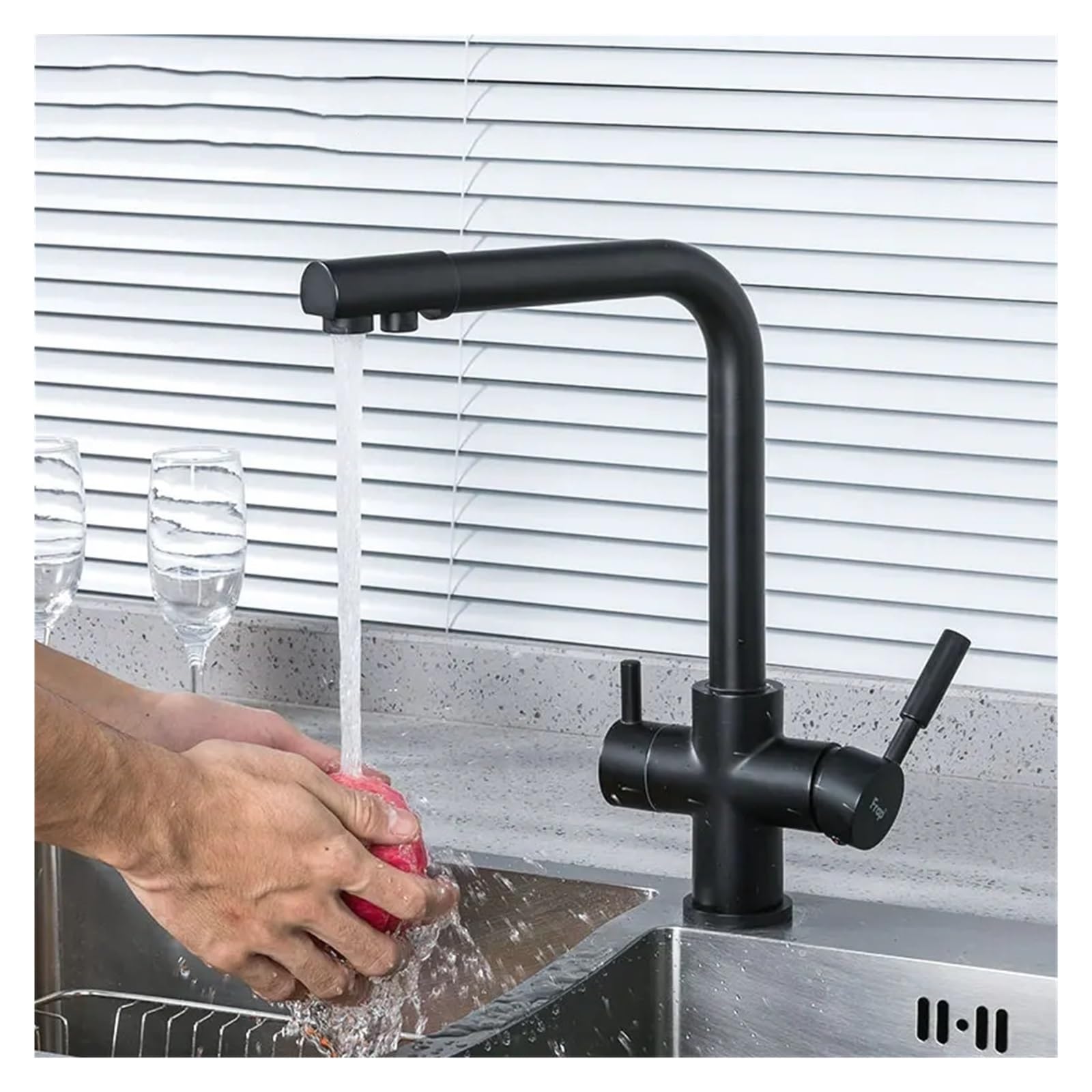 Filtre purificateur d'eau pour robinet de cuisine en laiton adieu calcaire LWX