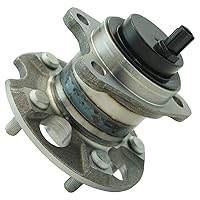 Vista 686 de TRQ Juego de 2 rodamientos de rueda trasera y conjunto de cubo con sensor ABS compatible con Ford Transit Connect 2014-2018