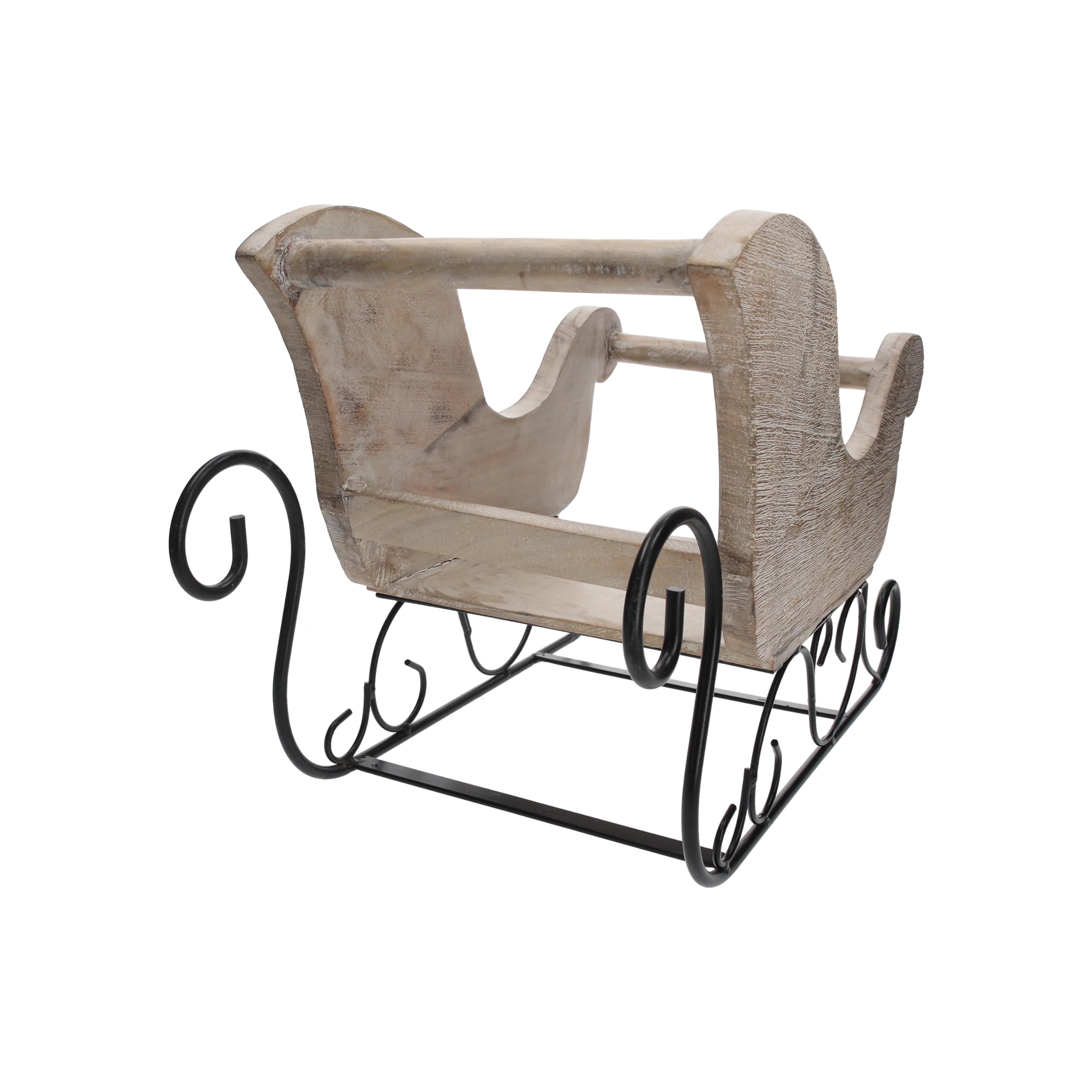 Keyhomestore - Figura de Trineo de Papá Noel, Escultura de Apoyo, decoración navideña. Altura: 32 cm. Longitud: 44 cm. Ideal como Adorno de decoración, Centro de Mesa.