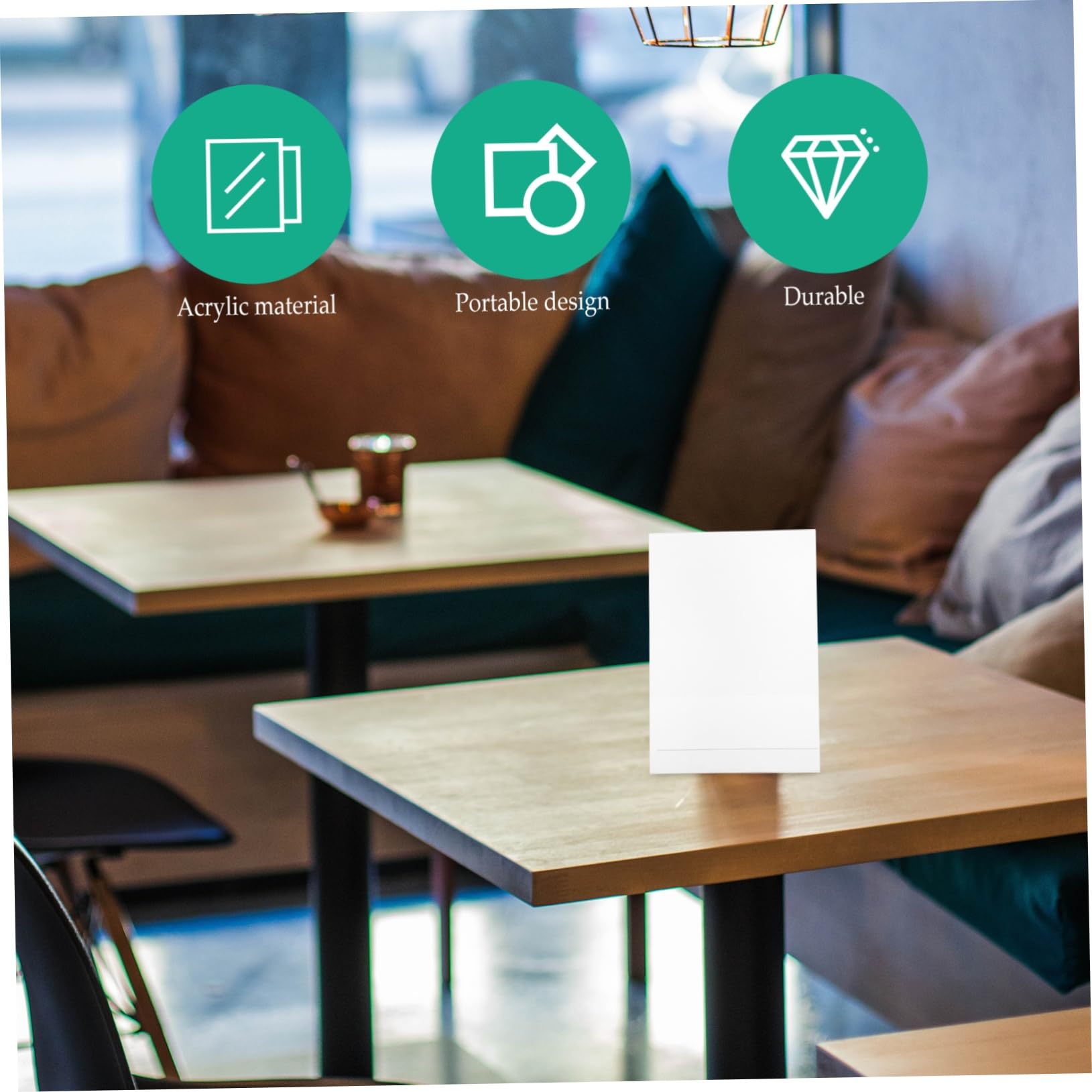 Gatuida 6 Stück Acryl Schildhalter in L-form Transparenter Tischaufsteller für Menüs und Preisschilder für Büro Restaurant und Geschäft