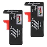 UMLIFE 2Pack of BT-168 Battery Tester, Universal Battery Tester, Small Battery Tester for Household Battery, Suitable for AAA AA C D 9V 1.5V Button Battery