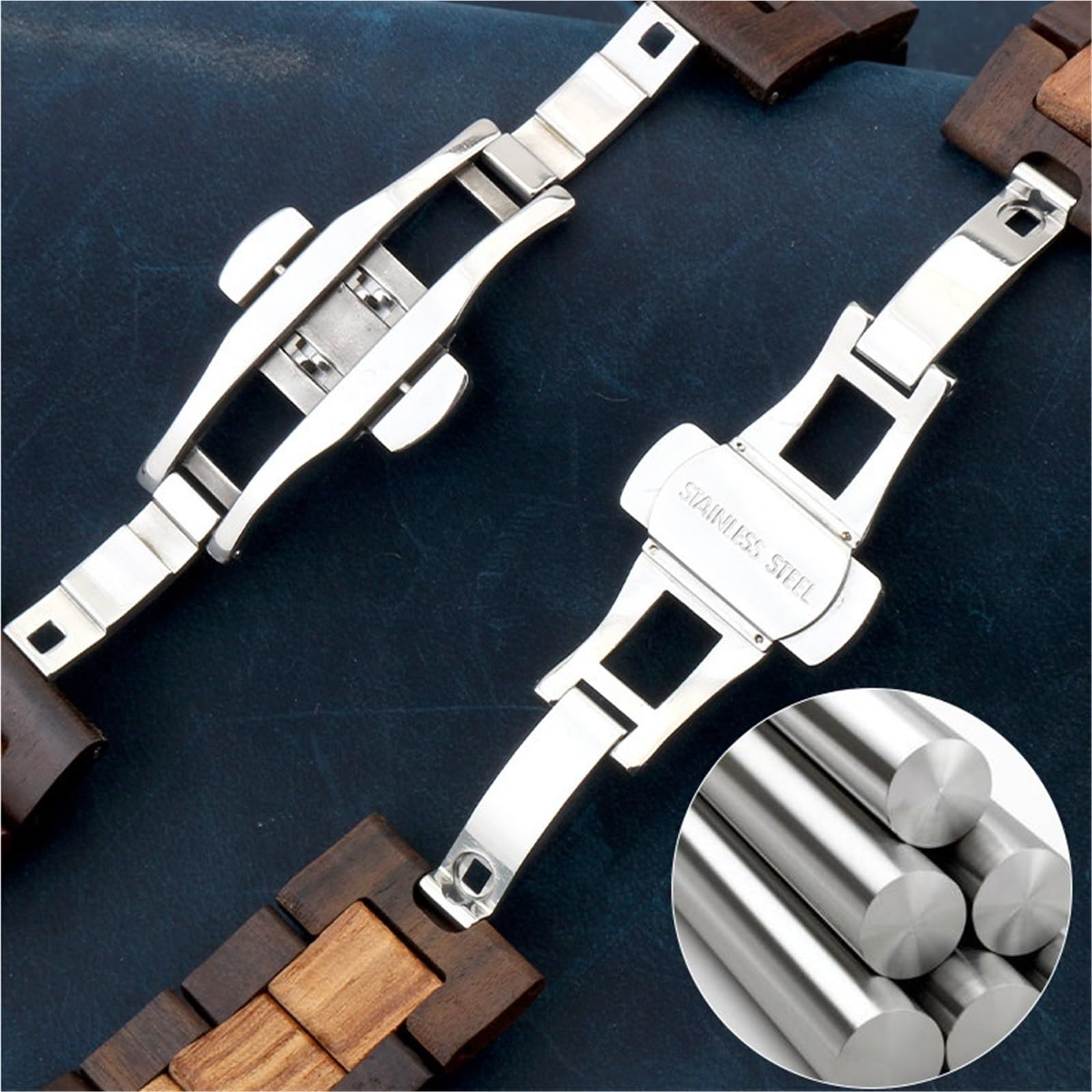 Bracelet de montre en bois à dégagement rapide, 20mm 22mm, bracelet de remplacement rétro à la mode, accessoires confortables et durables