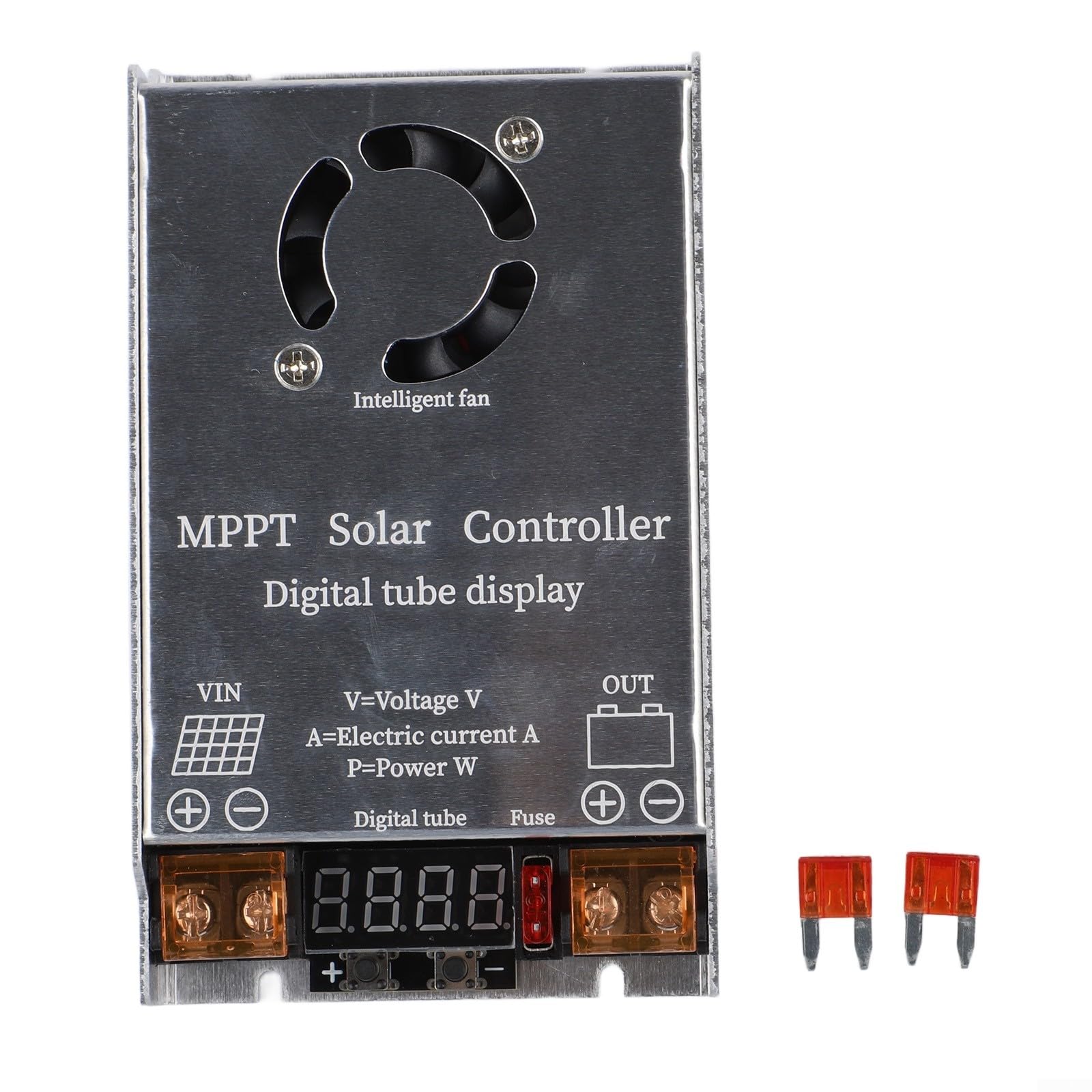Smart MPPT Contrôleur solaire 450 W avec écran LED pour chargement de batterie de 12 V à 72 V – Régulateur de boost haute efficacité pour camping-cars abris de jardin applications marines
