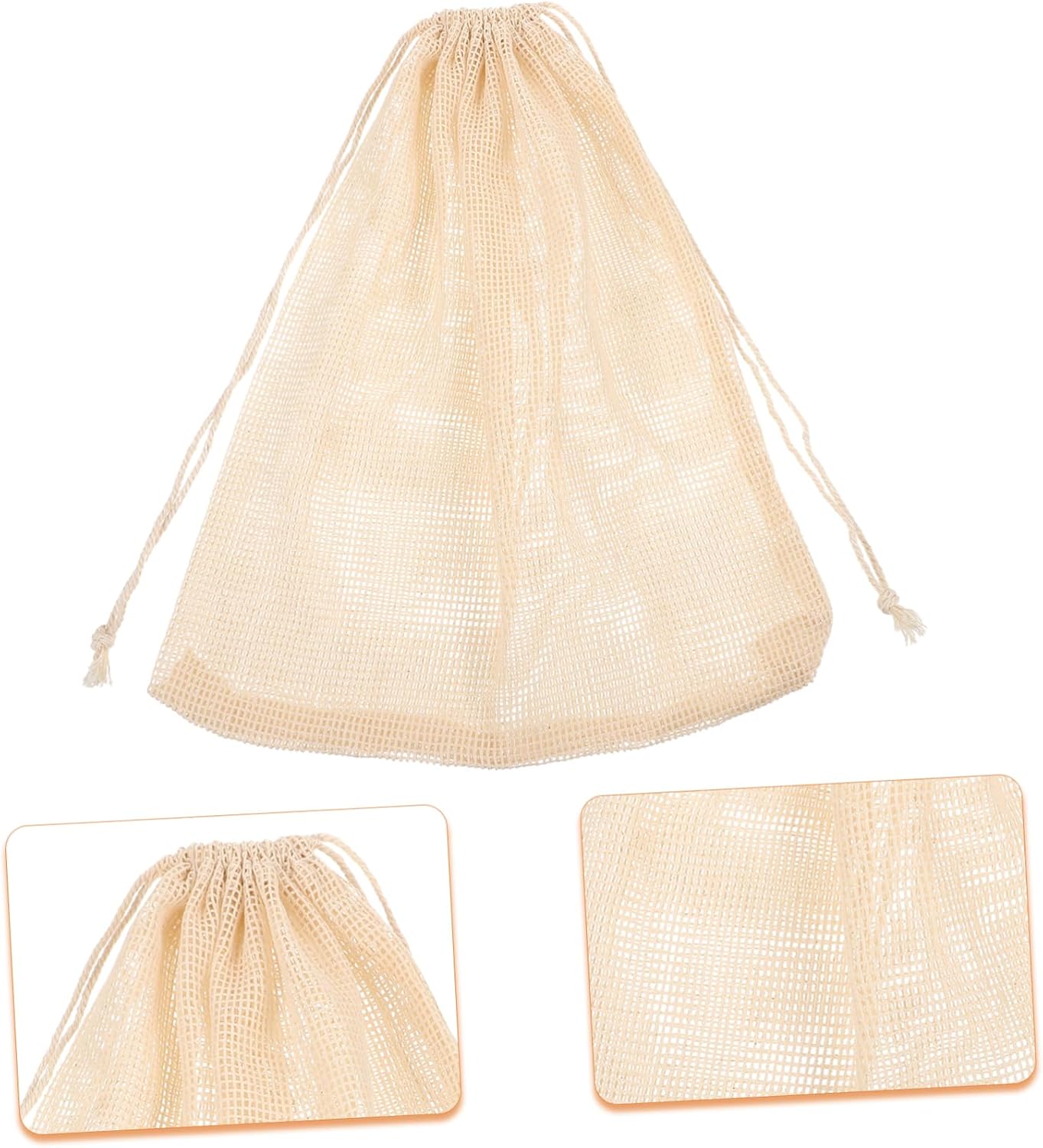 Cabilock 16pcs Reusable Seafood Boil Bags Thread Steaming Pot Bags for Cooking for Boiling Crabs Lobsters and Shellfish