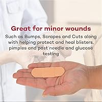 Vista 6 de Dealmed Sterile Flexible Fabric Adhesive Bandages – 1x3 Inch – 100/Box - Breathable First Aid Strip Pack - Soft Stretch Wound Patch for Medical