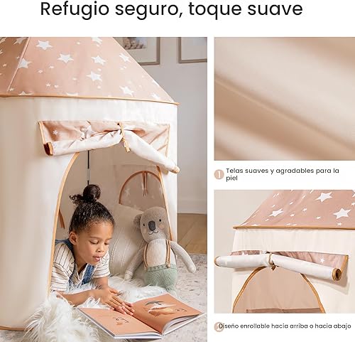 Miniatura 4 de Tiny Land Tienda de Juegos para Niños con Túnel, Tienda de Juegos Emergente con Piscinas de Pelotas para Niños Pequeños, Tienda para Bebés con Bolsa