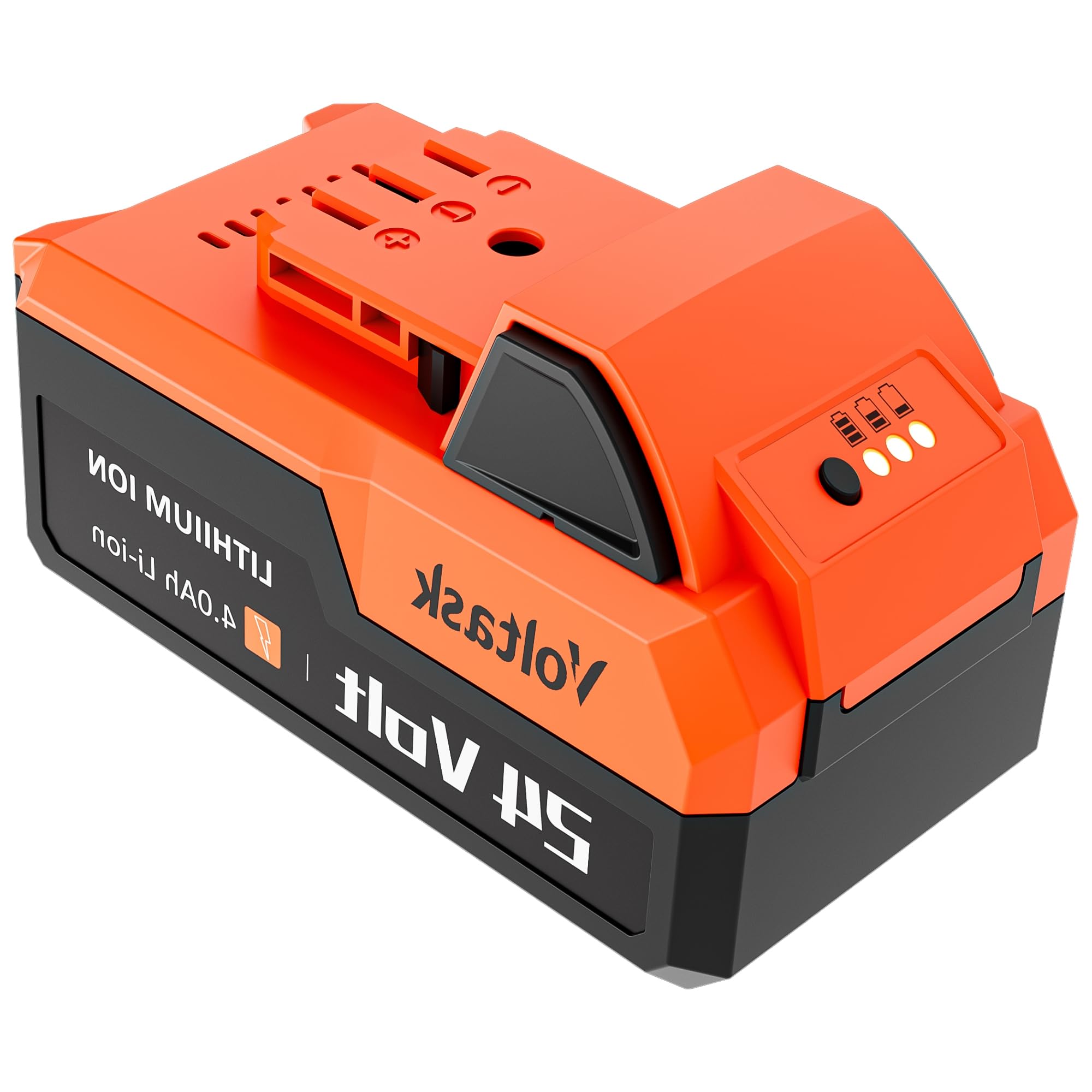 VOLTASK 20V 4.0Ah Lithium-Ion Replacement Battery for Cordless Snow Shovel & Snow Blower, Rechargeable Battery Pack for Extended Runtime & Performance