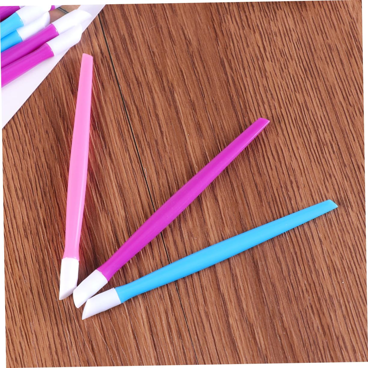 NOLITOY Nail Cuticle Cleaner Tool Kit 30pcs Manicure Stick Pink for Nail Art and Personal Use