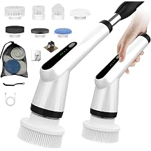 Electric Cleaning Brush with 7 Interchangeable Brushes