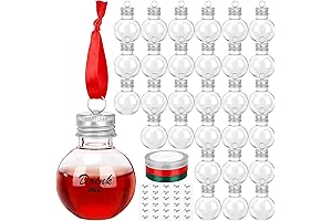 Fillable Glass Ornaments for Boozy Christmas Cheer