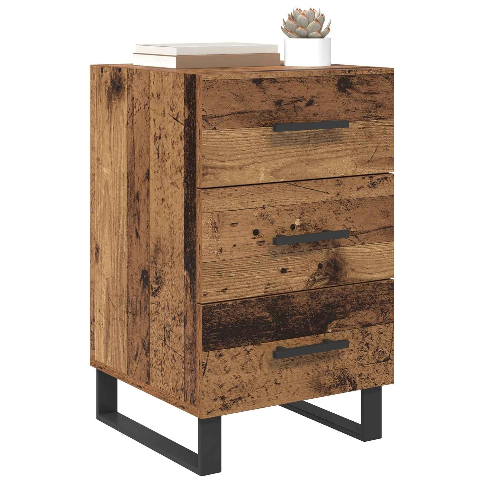 vidaXL Szafka Nocna Stare drewno 40 x 40 x 66 cm Drewno inżynieryjne