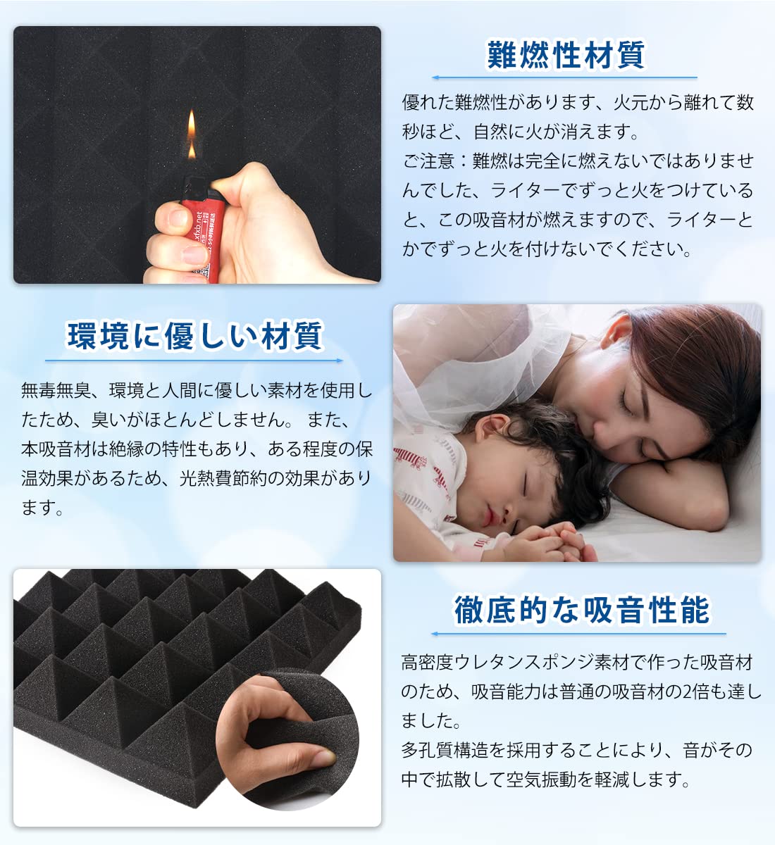 Amazon.co.jp: 【SOHAPI】 吸音材 防音 遮音 吸音 消音 騒音軽減