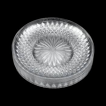 皿・プレート ONE KILN Round Plate L / OF Clear Amazon.com | 10 Pcs Clear Plastic Tray, 14 Inch Crystal
