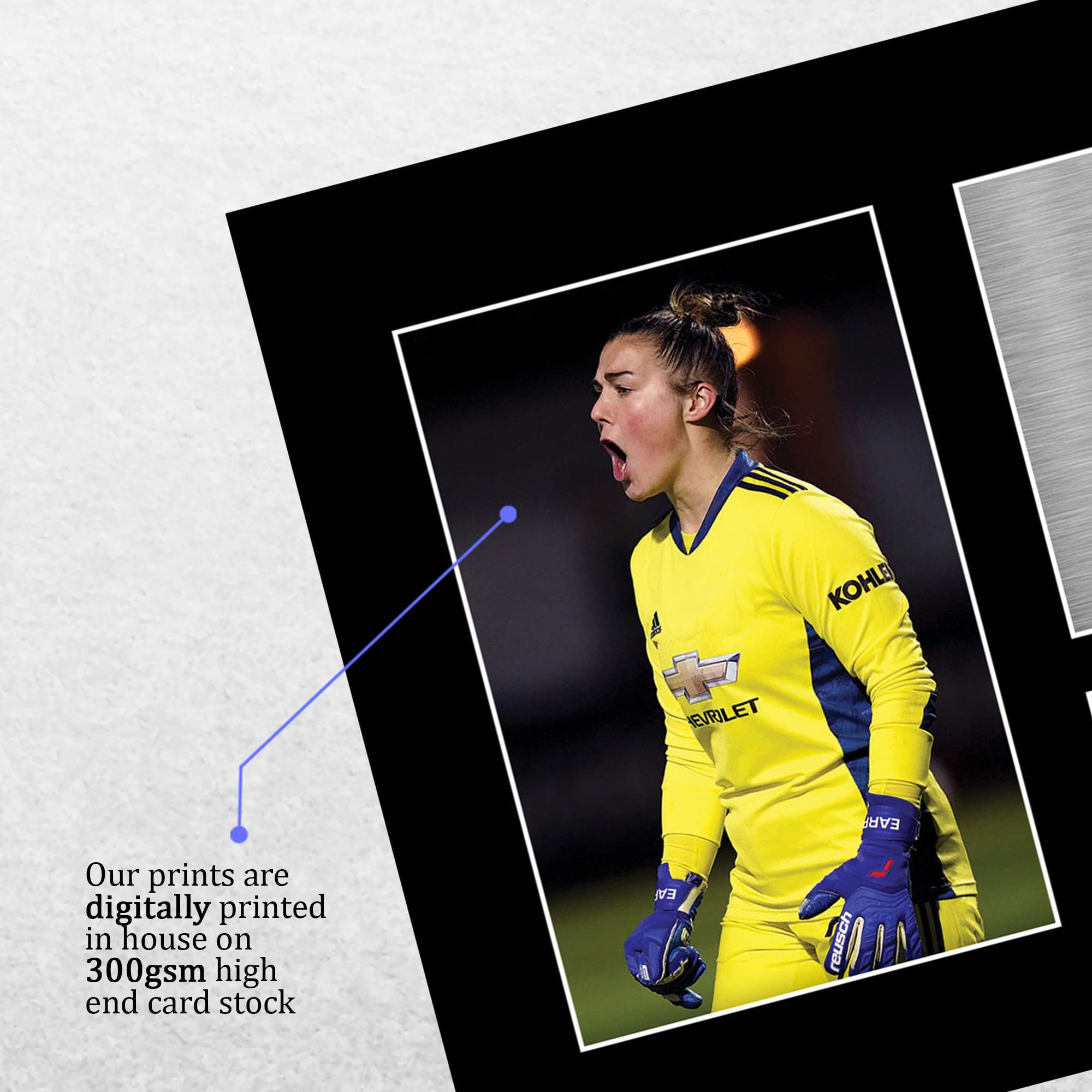 HWC Trading A4 Mary Earps Regalos Impresos Imagen De Autógrafo Firmado Para Los Aficionados Al Fútbol Femenino Y Partidarios - A4