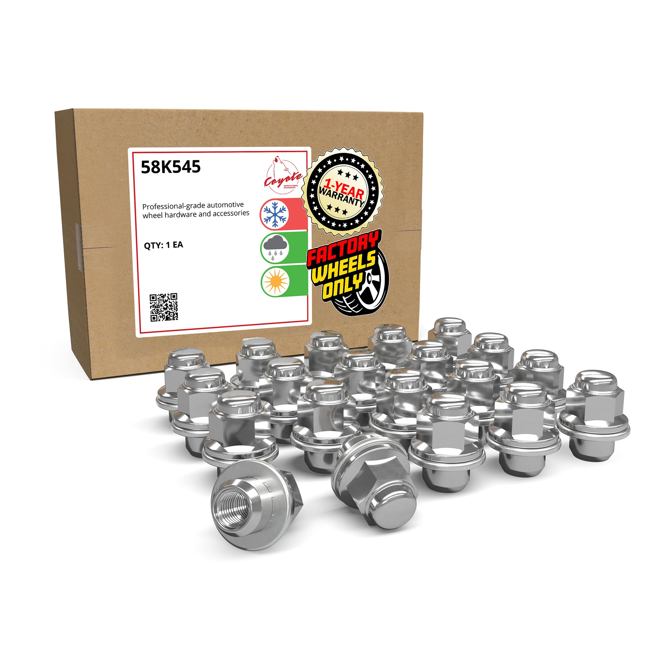 ゆゆ Wheel Accessories Parts 20 Pcs M12x1.5 12x1.5 Thread OEM Factory