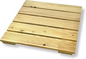 Pedana Doccia In Legno Di Abete - Antiscivolo Per Interni Ed Esterni, Made In Italy - Foto 5