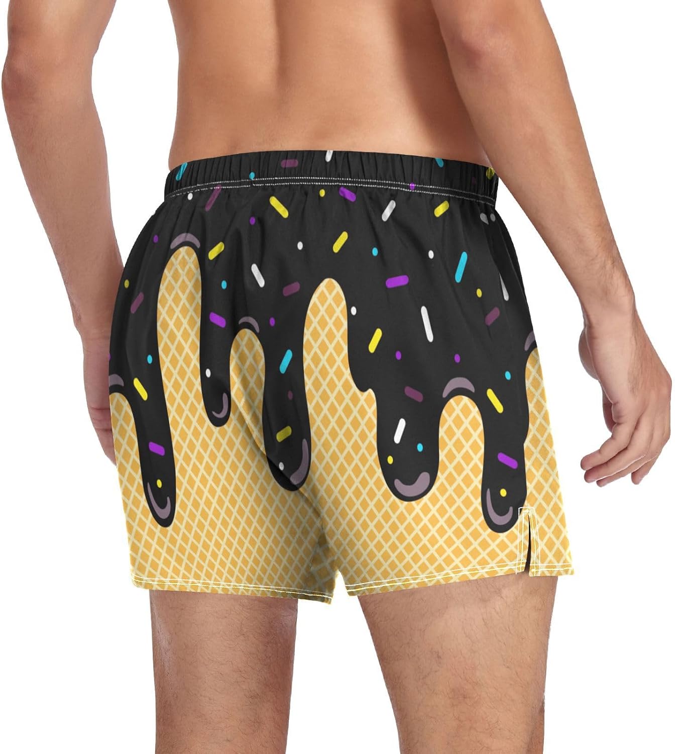 Men's Boxer Shorts, Cotton Boxers Underwear Soft Sleep Short Loose Boxers Button Fly S-XXL - Image 4