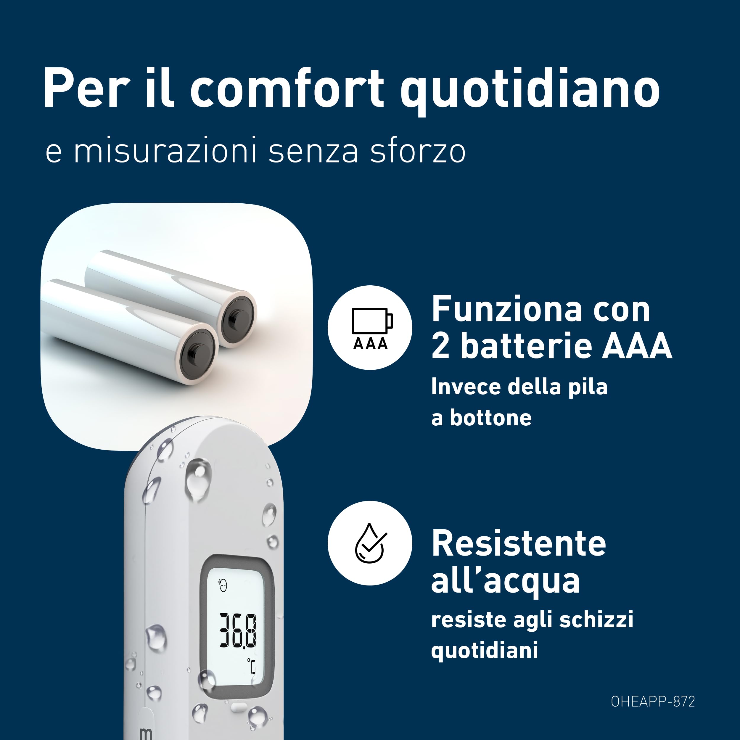 OMRON Gentle Temp 730, Termometro frontale a infrarossi senza contatto con sensore di distanza, Termometro frontale bambini e neonato per misurazione accurate senza contatto anche durante il sonno