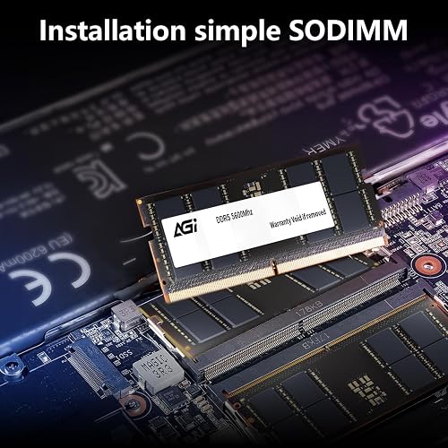 AGI SD238 RAM DDR5 16GB 5600MHz SODIMM, CL46 Memory for Laptop, Mini PC, High Performance Memory - 4
