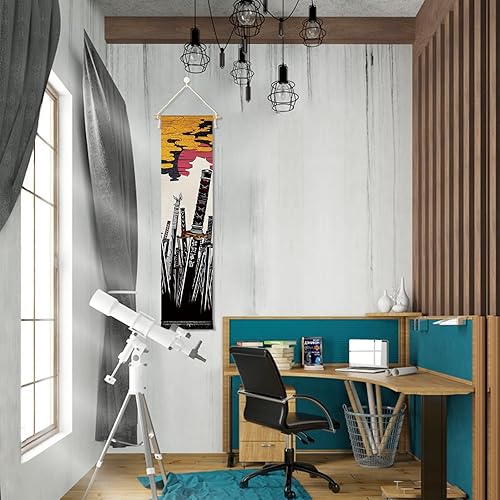 Miniatura 6 de Póster colgante de creatividad original, lienzo, arte de pared, serie de espadas de anime, lienzo de anime samurái, Katana, tapiz de estilo japonés