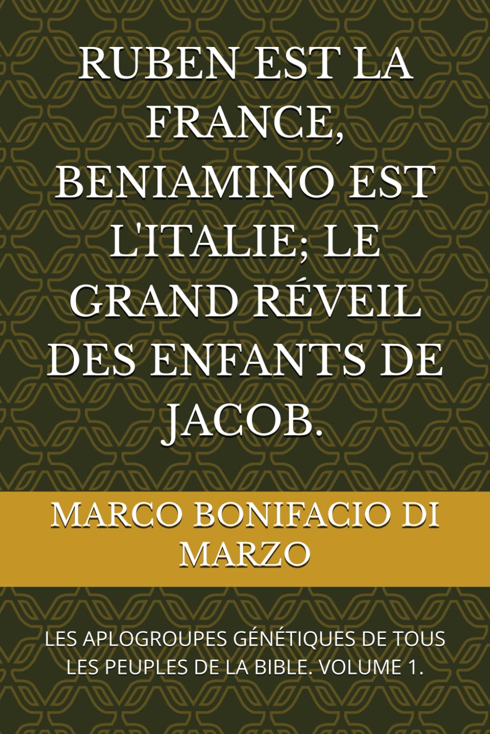 RUBEN EST LA FRANCE, BENIAMINO EST L'ITALIE; LE GRAND RÉVEIL DES ENFANTS DE JACOB.: LES APLOGROUPES GÉNÉTIQUES DE TOUS LES PEUPLES DE LA BIBLE. VOLUME 1.