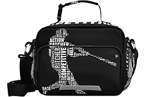 Baseball Lunch Box: Insulated Softball Sport Lunch Bag for Men, Women, Kids