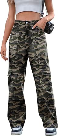 Pantalones Cargo Deportivos Mujer - Cintura Alta, Elásticos, Con Bolsillos, Para Entrenamiento O Diario
