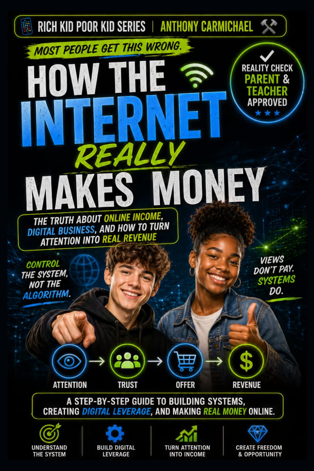 Rich Kid Poor Kid: How the Internet Really Makes Money — The No-Nonsense Guide to Online Income, Digital Business, Passive Income & Building Systems ... Marketing (The Rich Kid Academy Series)