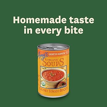 Amazon.com : Amy's Soup, Chunky Tomato Bisque Soup, Light in Amazon.com : Amy's Soup, Chunky Tomato Bisque Soup, Light in