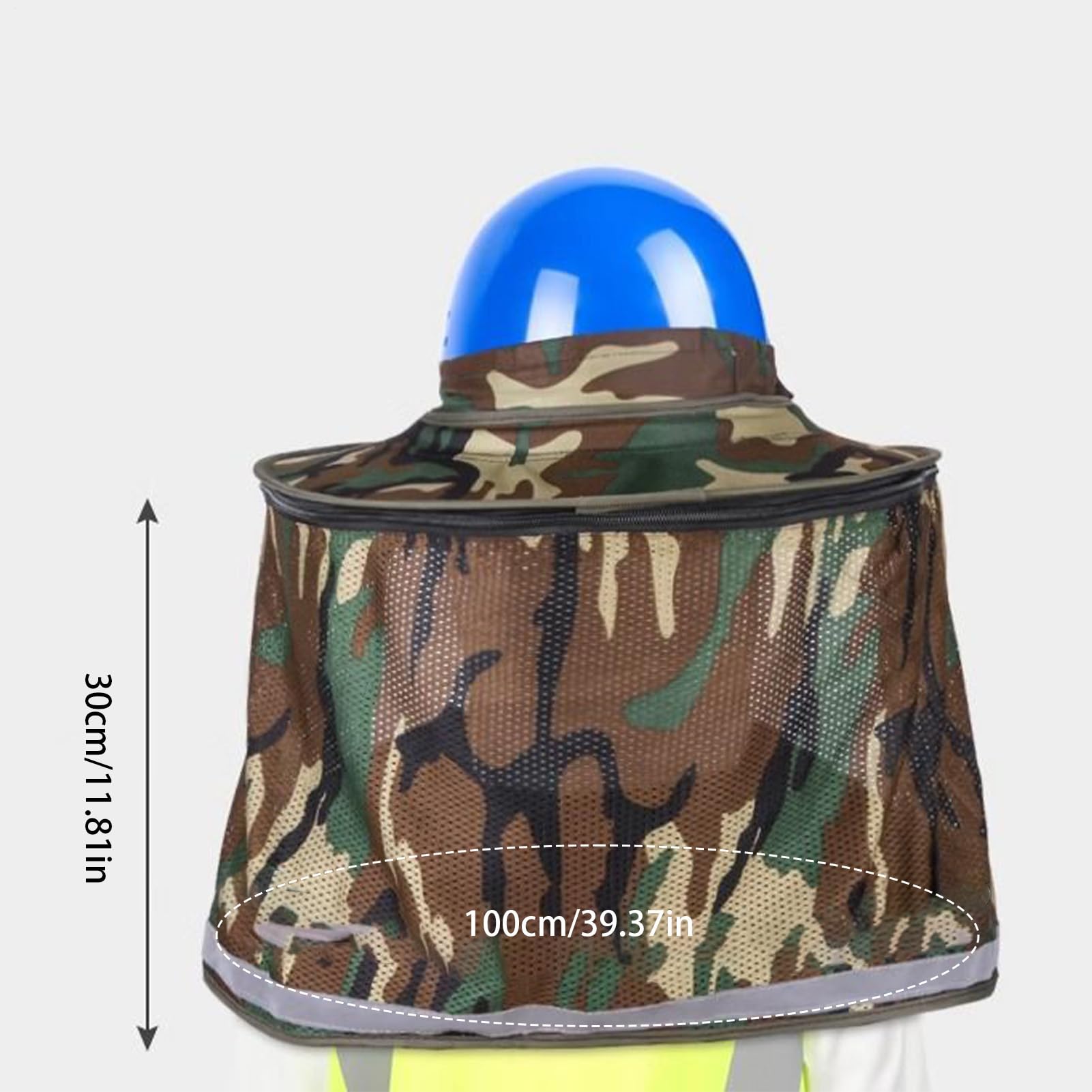 Chapeau De Soleil À Bord Large - Chapeau De Protection Du Cou | Mesh Des Échartes Dures Pour Le Soleil | Écharpe Face À Face À Haute Visibilité | Accessoires De Casse-tête Pour La Plage De Jardinage D