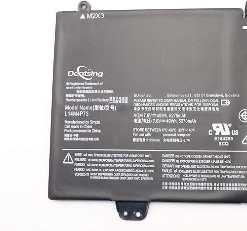Miniatura 2 de Dentsing Batería para portátil L14M4P73 (7.6V 40Wh5270mAh 4-Cell) compatible con Lenovo Yoga 3 11 pulgadas Yoga 700 700-11ISK Series Notebook