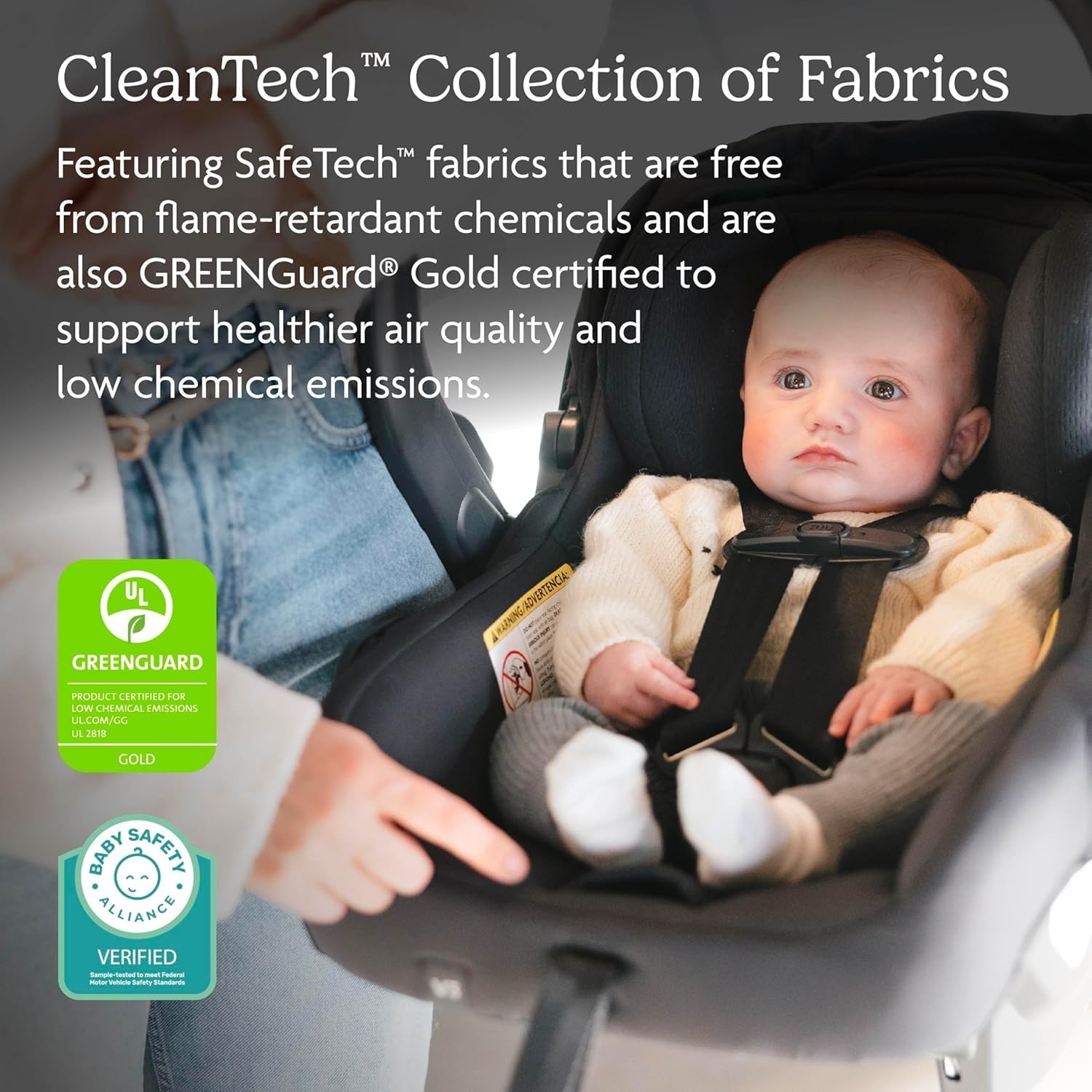 UPPAbaby Mesa V3 Infant Car Seat - Easy Installation + SmartSecure Technology - Attaches to Stroller | Base + Infant Insert Included - Ada (Sandstone)