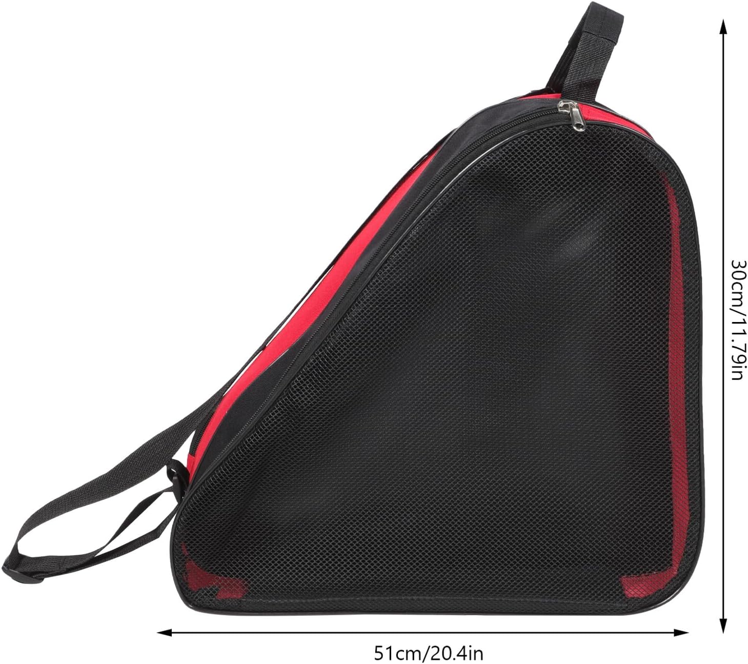 2Pcs Portable Roller Skate Shoe Pouch Breathable Storage Bag for Ice Skates Zipper Closure Convenient Carry for Men Women and Adults