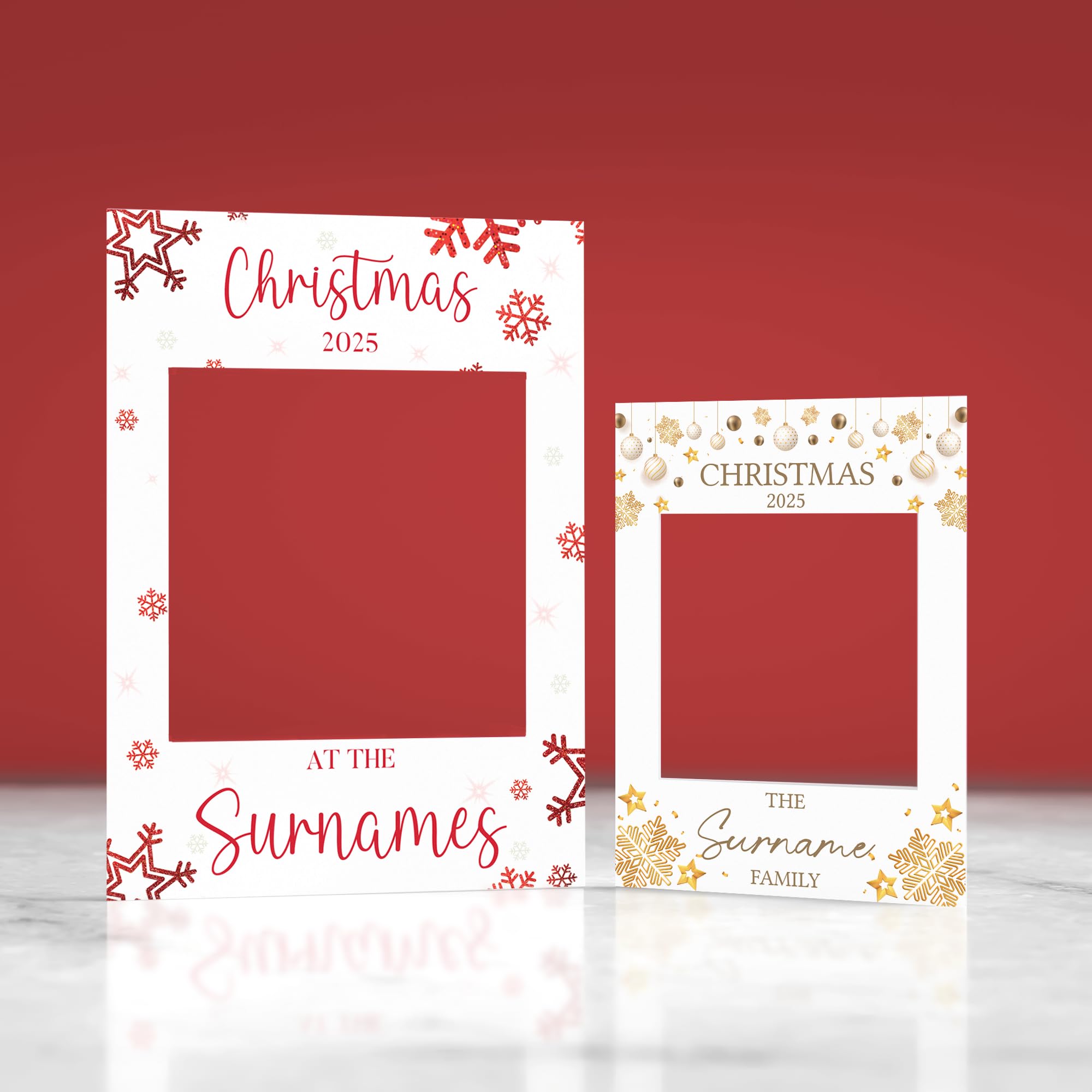 Customisable Christmas Selfie Frame Bespoke Personalised Party Decoration Ideal Christmas Da Gift Santa Reindeer Photo Frame Party Prop