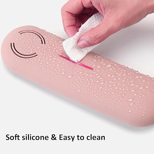 Miniatura 10 de Juego de soporte de cepillo de maquillaje de silicona y soporte de esponja de maquillaje, estuche organizador de estuche para licuadora, Negro -,