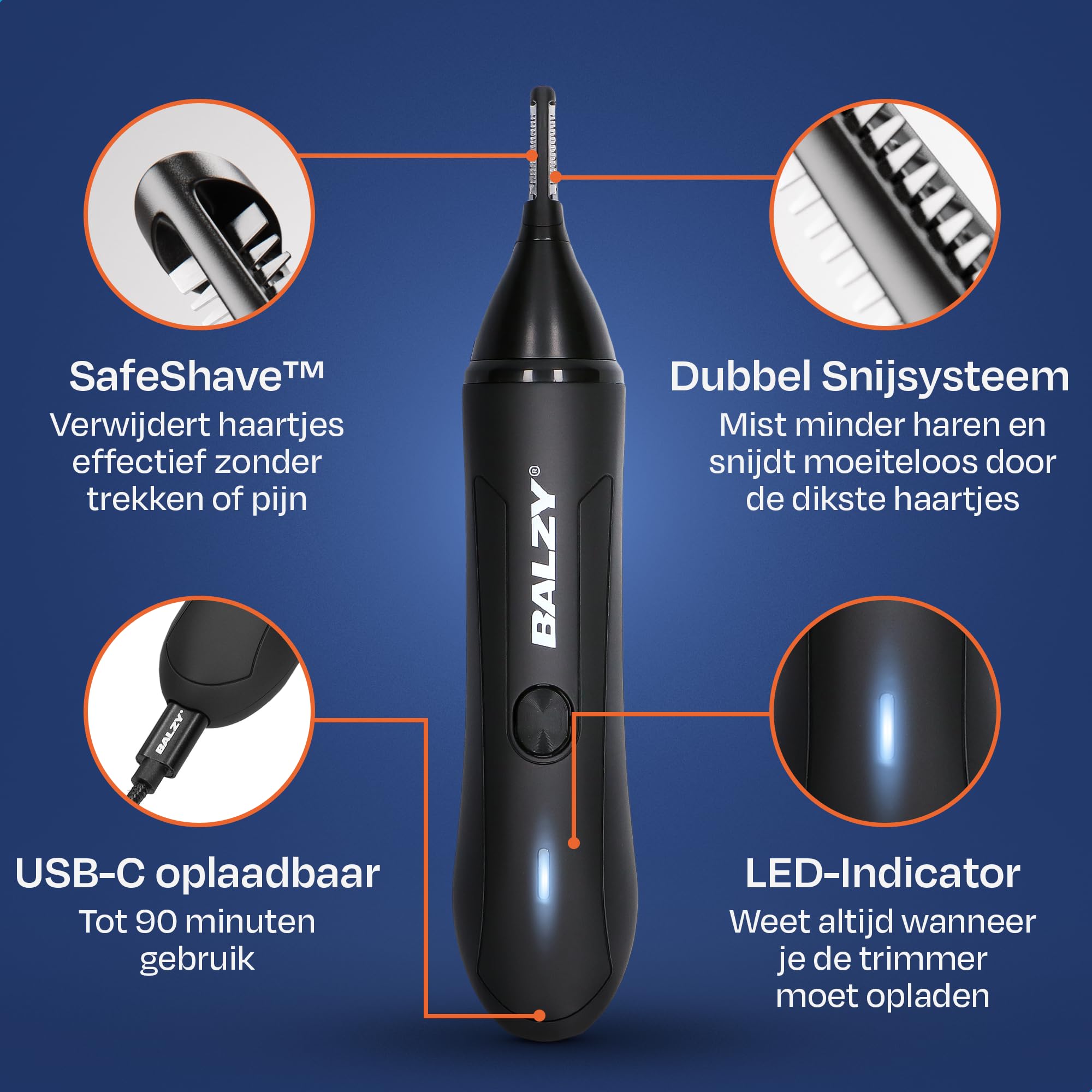 Precision Trim Bundle – BushBuster® 4.0 & SnoutScraper® 2.0 | Cortapelos corporales y Trimmer íntimo para Hombres | Recortador de nariz y oído | Kit de beneficios de aseo