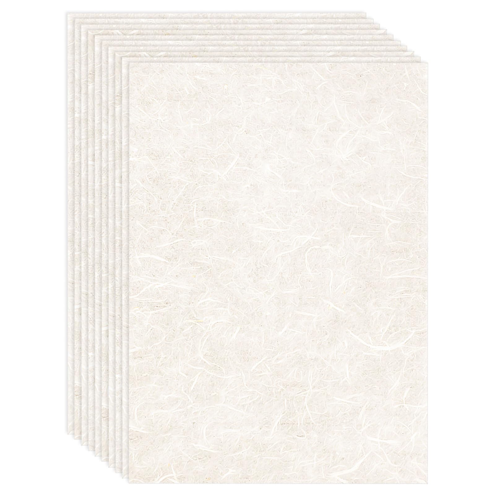 60 Sheets Mulberry Paper A4, Rice Paper Handmade Decoupage Papers for Writing Drawing Scrapbooking and DIY Art Craft(21x29.7cm)