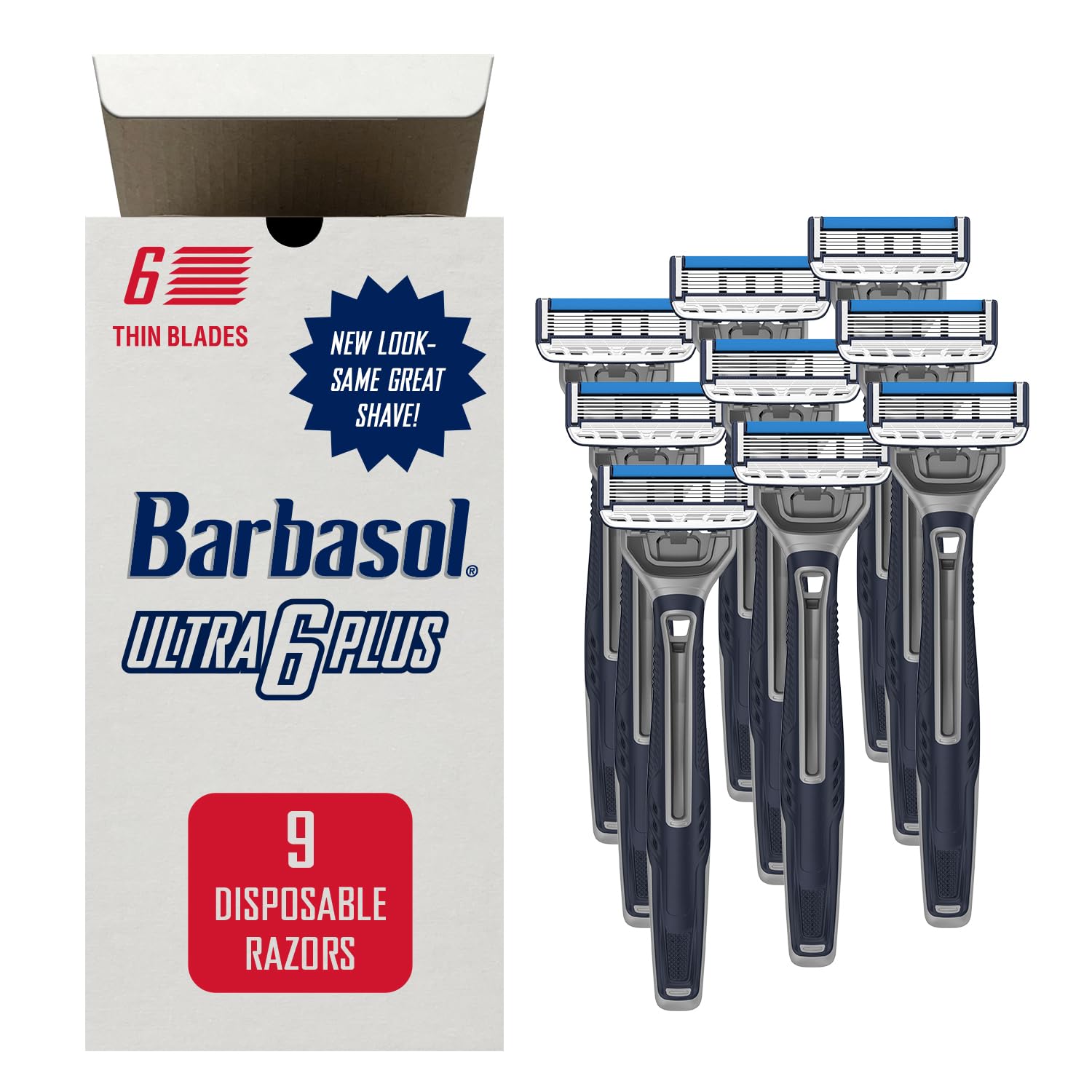 - Barbasol Ultra 6 Plus Premium Disposable Razor Value Pack Bundle (3 Packs/9 Total Razors)