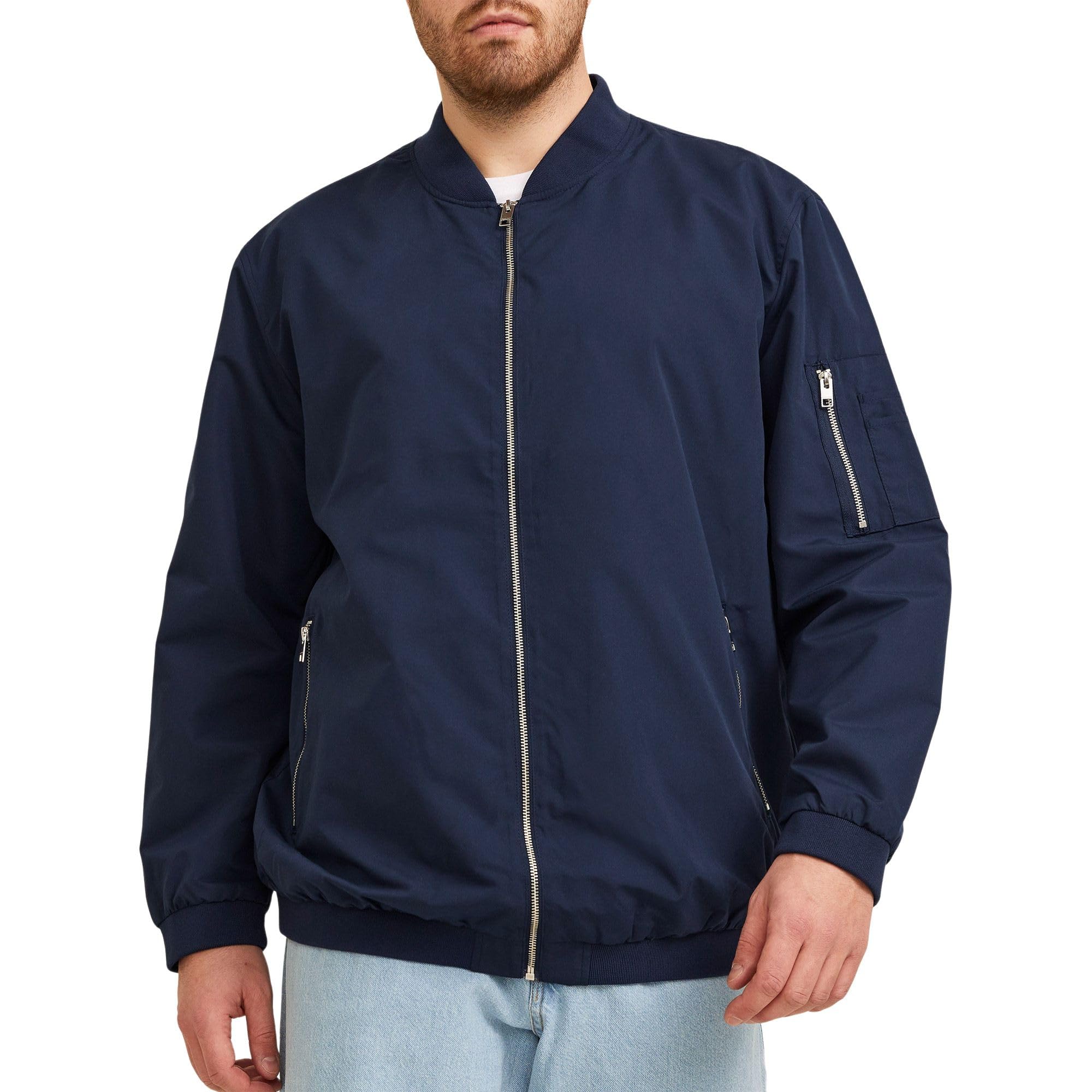 Mens Rush Bomber Jacket Plus Size Long Sleeve