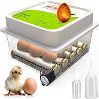 Okköbi OBI-12 Automata Tojáskeltető 12 Tojáshoz - Digitális Kijelző, Hőmérséklet és Páratartalom Szabályozás, Beépített Tojásforgató 1