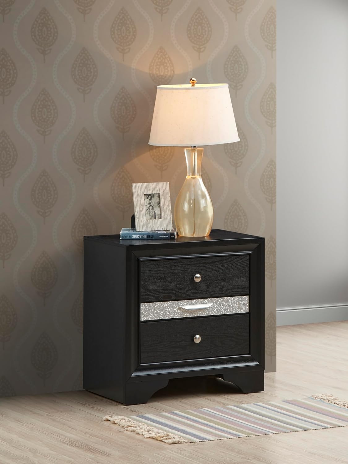 Glory Furniture Madrid G02350-N Nightstand Black